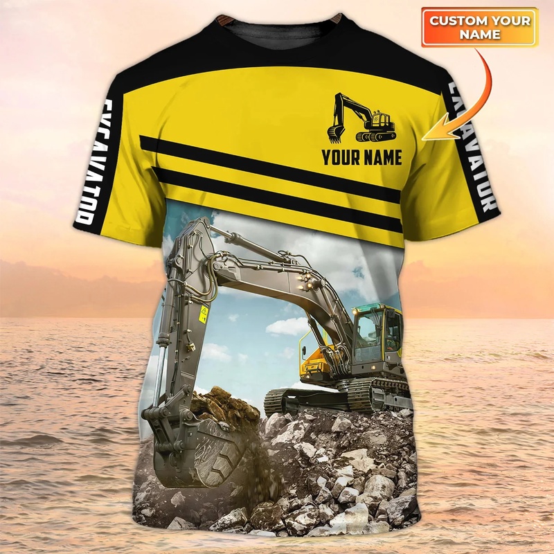 Heavy Equipment Pictures - Футболка мужская летняя, новейшая модель, с