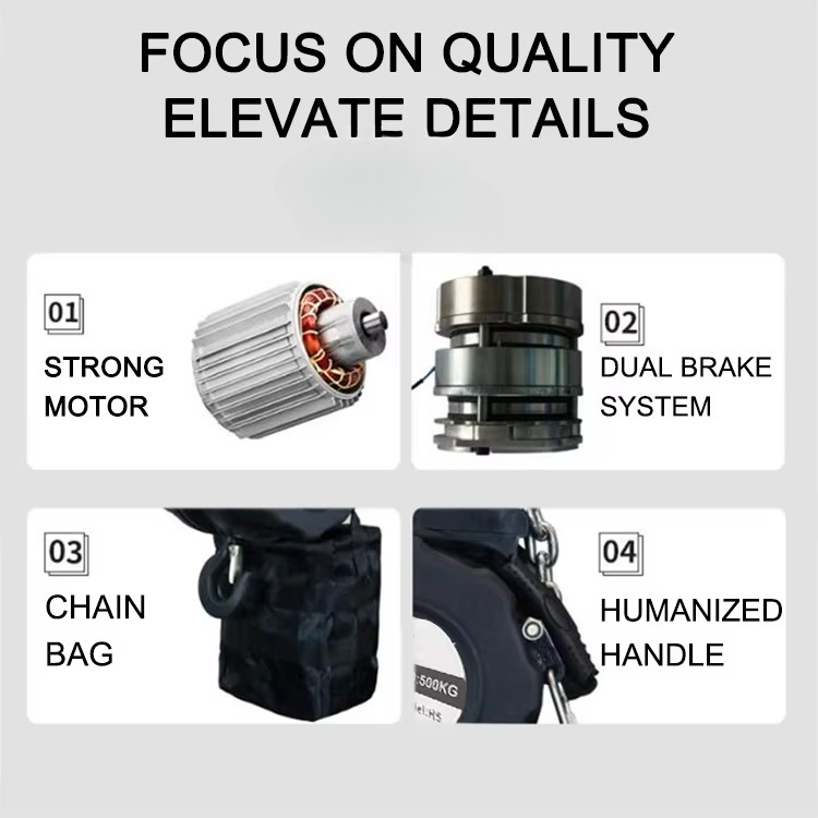 Электрическая цепная таль 500  – обзор и цена Electric Chain Hoist