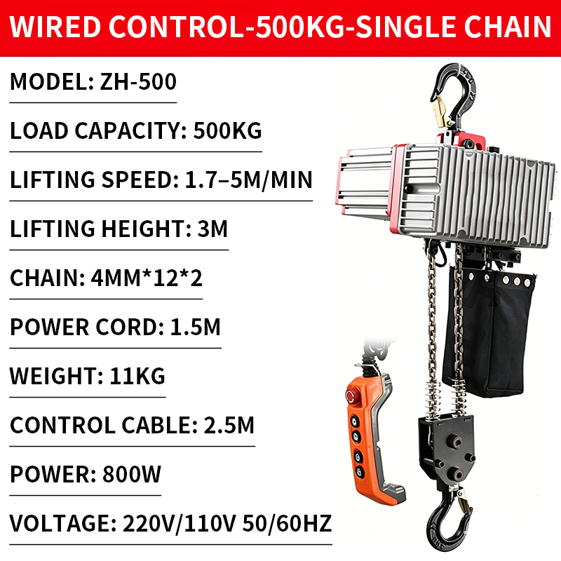 Компактный мини-цепной тельфер – обзор и цена Electric Chain Hoist