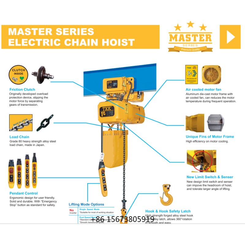 Электрическая цепная таль TXK  – обзор и цена Electric Chain Hoist